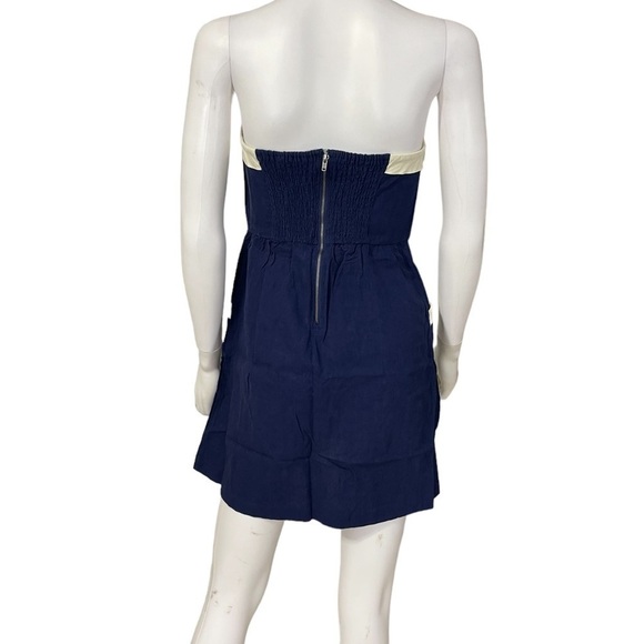 Cope Blue White Sleeveless Dress Size 4 - Picture 4 of 8